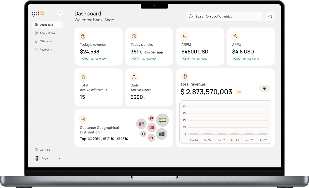Growdeck Dashboard